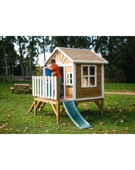 Wooden children's house with panels Masgames FLAM