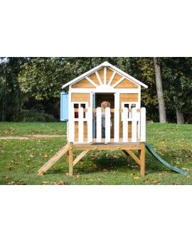 Wooden children's house with panels Masgames FLAM