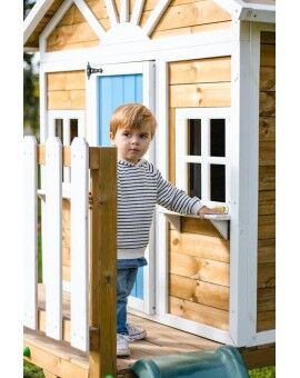 Wooden children's house with panels Masgames FLAM