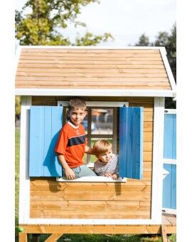 Wooden children's house with panels Masgames FLAM