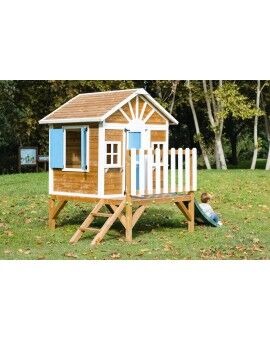Wooden children's house with panels Masgames FLAM