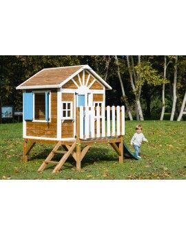 Wooden children's house with panels Masgames FLAM