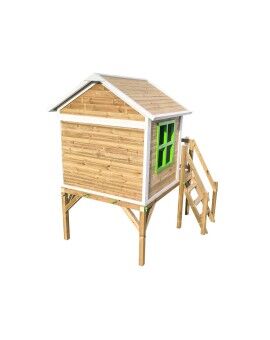 Wooden children's house made of Masgames FLAM panels raised 90 cm