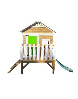 Wooden children's playhouse made of panels Masgames FLAM raised 60 cm