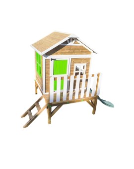 Wooden children's playhouse made of panels Masgames FLAM raised 60 cm