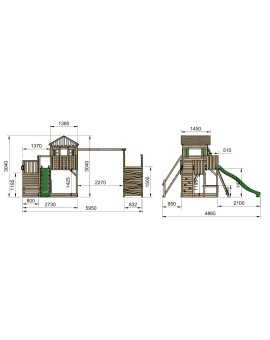 MASGAMES SIRACUSA XL playground with adventure