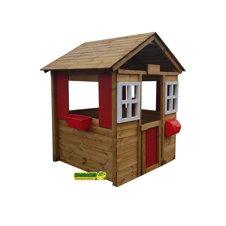 Wooden playhouse Masgames STRAWBERRY DELUXE XL