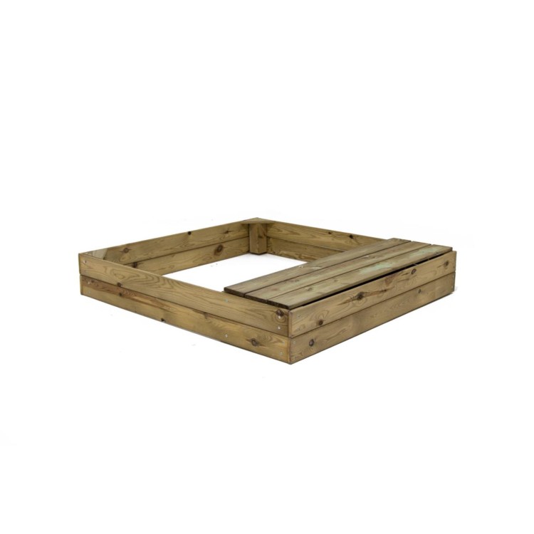 Wooden sandbox Masgames KASSI with drawer-bench