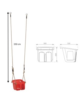 Baby seat MASGAMES Red