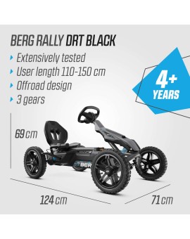 BERG Rally DRT Black BFR-3 Pedal Go-Kart