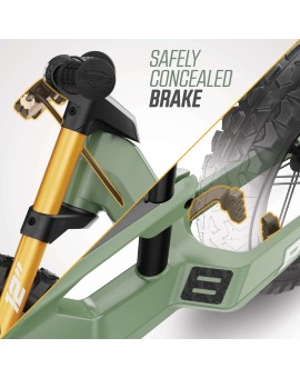 BERG BIKY Cross Green Balance Bike with Handbrake