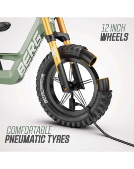 BERG BIKY Cross Green Balance Bike with Handbrake