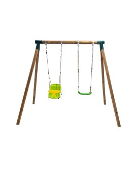 MASGAMES KIBO XL double round wooden swing + baby seat