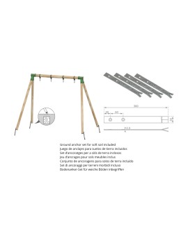 Single square wood Masgames AIKO L