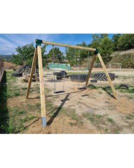 Double wood swing Masgames VEGA (flat seats)