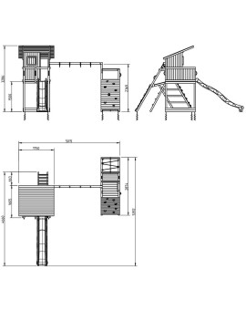 Masgames BEACH HUT XL playground with Challenger