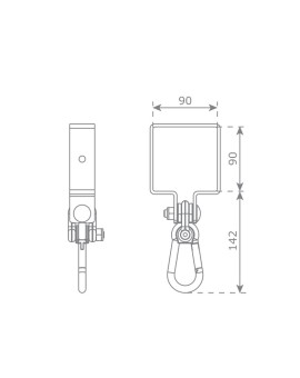 Square swing hook MASGAMES