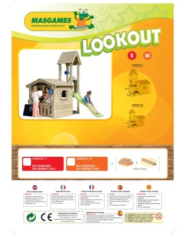 Masgames LOOKOUT M playground with double Swing