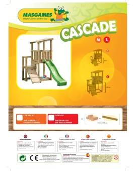 Masgames CASCADE M playground with swing