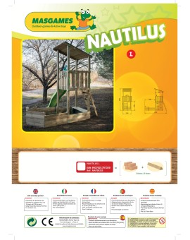 Masgames NAUTILUS L playground with climbing wall