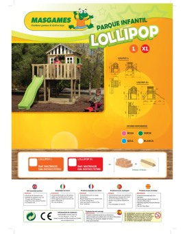 Masgames LOLLIPOP XL playground with swing