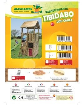 Masgames TIBIDABO XL playground with playhouse