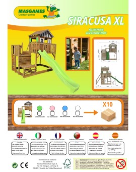 Playground with swings MASGAMES SIRACUSA XL