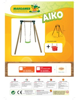 Single square wood Masgames AIKO L