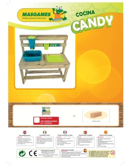Wooden children's outdoor kitchen Masgames CANDY