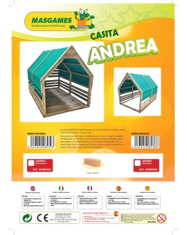 Wooden playhouse Masgames ANDREA