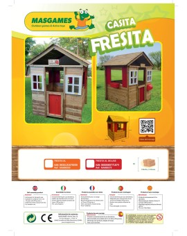 Wooden playhouse Masgames STRAWBERRY DELUXE XL