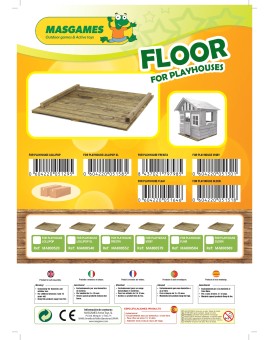 Floor for wooden playhouse Masgames FLAM