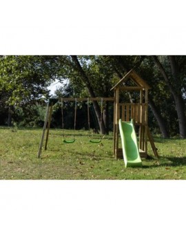 Masgames TIBIDABO L playground wooden roof with swing