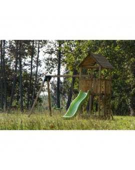 Masgames TIBIDABO L playground wooden roof with swing