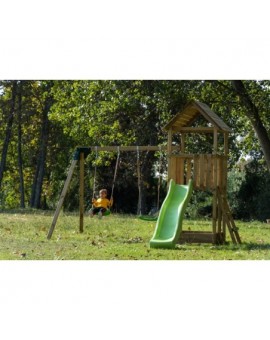 Masgames TIBIDABO L playground wooden roof with swing