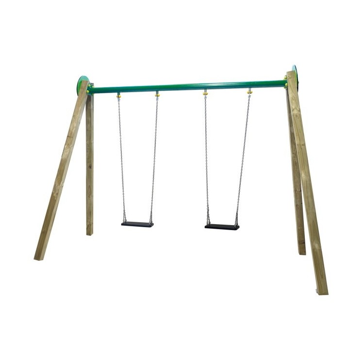 Double wood swing Masgames DRACO (flat seats)