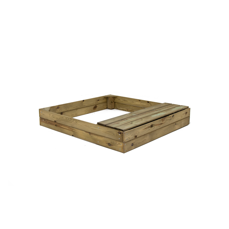 Wooden sandbox Masgames KASSI with drawer-bench