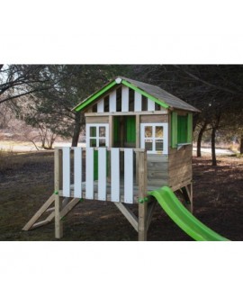 Wooden playhouse Masgames LOLLIPOP Elevated green