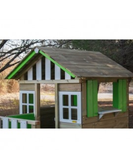 Wooden playhouse Masgames LOLLIPOP Elevated green