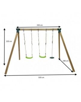 MASGAMES KAI Triple Wooden Swing XL