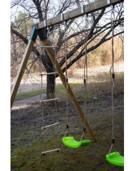 Double square wood swing Masgames YUA XL