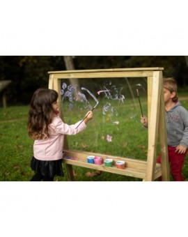 Wooden outdoor blackboard Masgames LAPITZ