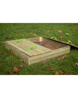 Wooden sandbox Masgames OBEN with wood cover