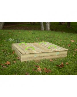 Wooden sandbox Masgames OBEN with wood cover