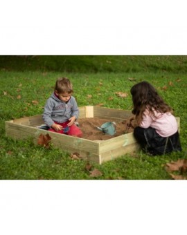 Wooden sandbox Masgames OBEN with wood cover