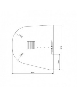 Masgames CARLIT M playground wooden roof with double swing