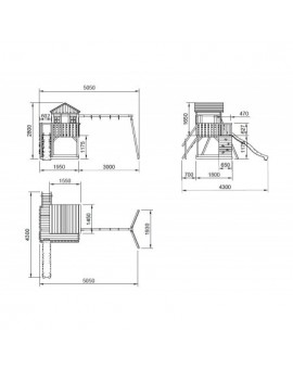 Masgames LOLLIPOP XL playground with swing