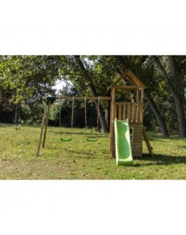 Masgames TIBIDABO XL playground with playhouse and swing