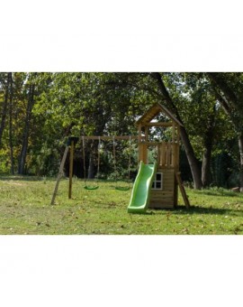 Masgames TIBIDABO XL playground with playhouse and swing