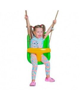 Triple round wood swing Masgames ETNA XL + baby seat
